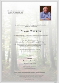 Nachruf Erwin Brückler